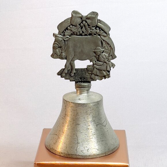 Woodbury Pewter Bell 8 Maids Milking Twelve Days of Christmas Collection USA - Picture 1 of 8